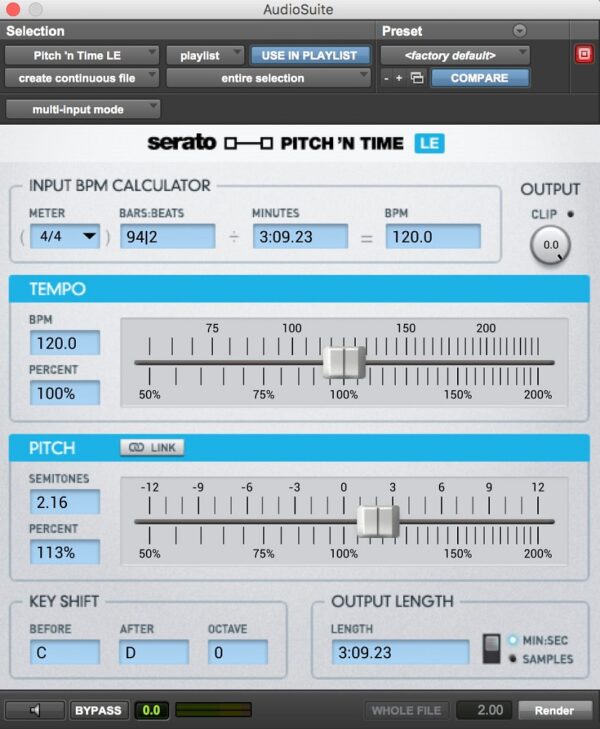 Pitch n Time LE