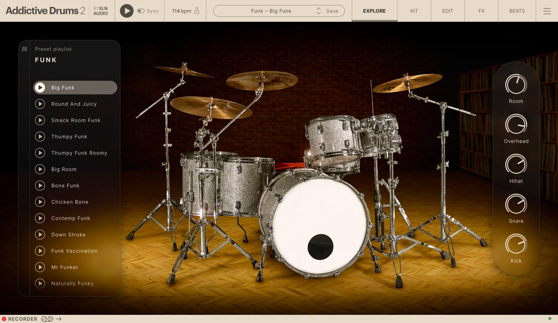 Addictive Drums 2: Funk ADpak