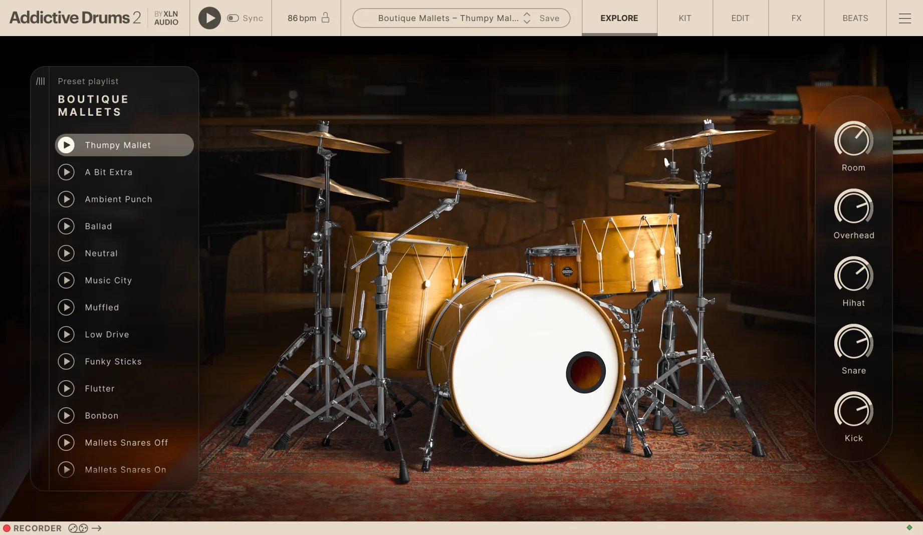 Addictive Drums 2: Boutique Mallets ADpak