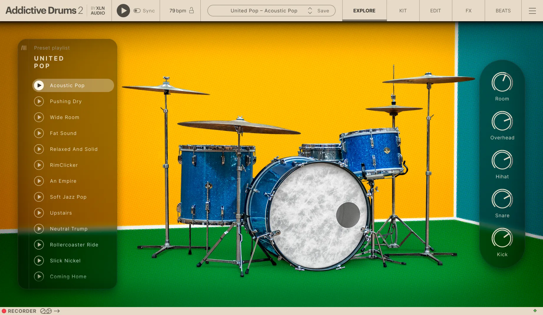Addictive Drums 2: United Pop ADpak